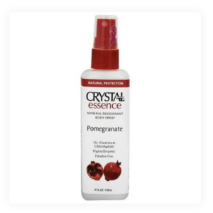 crystal body deodorant spray – pomegranate